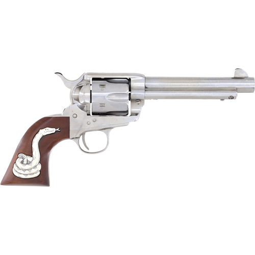 Cimarron Man 45LC 6-SHOT Silver Snake 5.5 Revolver