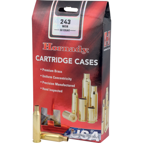 Hornady Unprimed Brass .243 Win 50 Pack