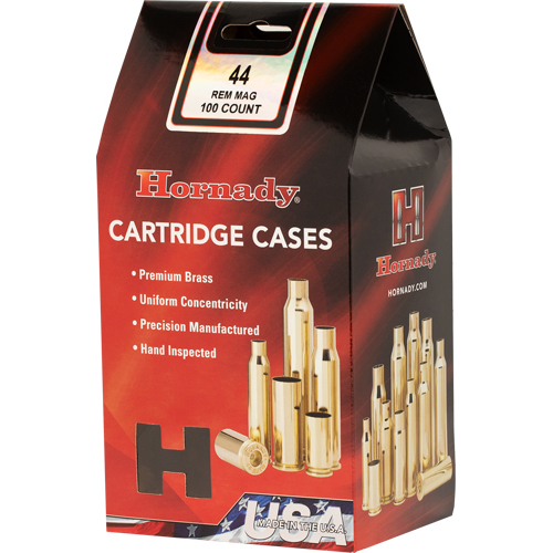 Hornady 44 Rem Mag Unprimed Brass Cases 100 Pack
