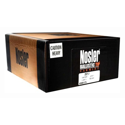 Nosler Bullets 22 Cal .224 50GR Ballistic Tip 1000CT