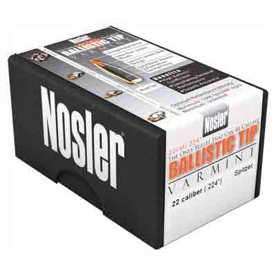 Nosler 22 Cal .224 40 Gr Ballistic Tip Varmint 100 Count