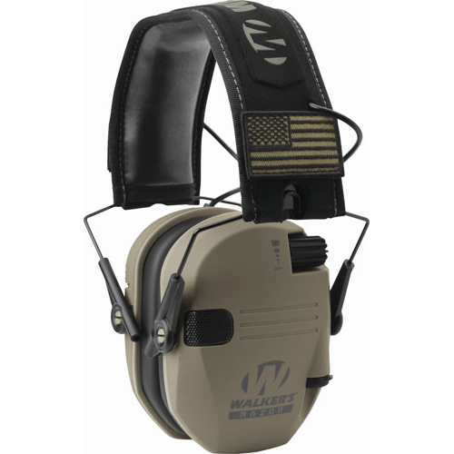 Walker’s Game Ear Razor Slim Electronic Muff Flat Dark Earth Patriot