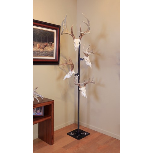 Skull Hooker Trophy Tree Black With 5 Brackets